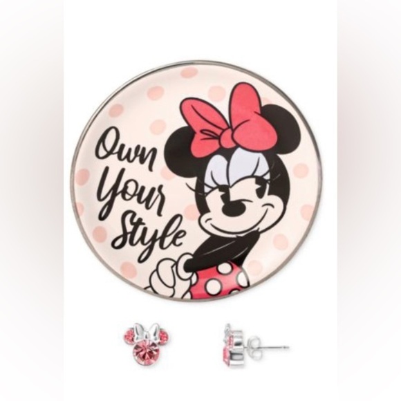Last Set! 🎠New Disney Minnie Mouse Earrings Gift Set, Pink - Picture 5 of 10